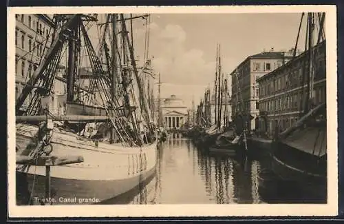 AK Trieste, Canal Grande, Hafen