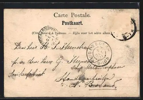 AK Anvers, Le depart d`un navire