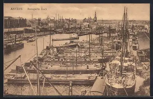 AK Anvers, Bonaparte Dock