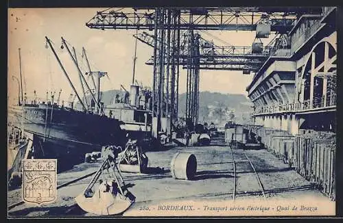 AK Bordeaux, Transport aérien électrique, Quai de Brazza