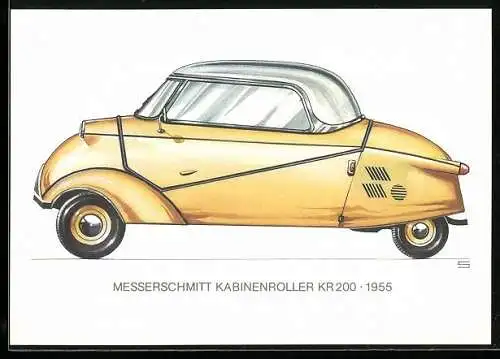 AK Auto Messerschmitt Kabinenroller KR 200