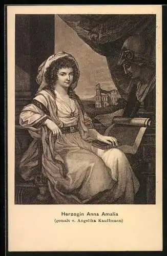Künstler-AK Herzogin Anna Amalia von Sachsen-Weimar-Eisenach