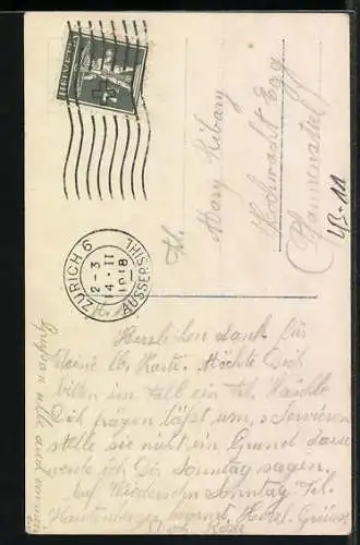 AK Mutter mit Kindern zu Allerseelen an einem Grab, Tod