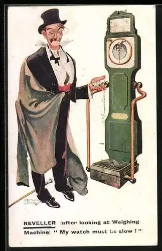 AK Mann vor einer Waage