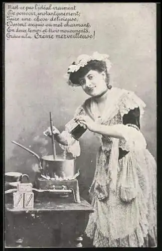 AK Reklame für Creme merveilleuse