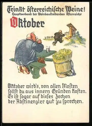 AK Trinkt österreichische Weine!, Oktober, Kalender