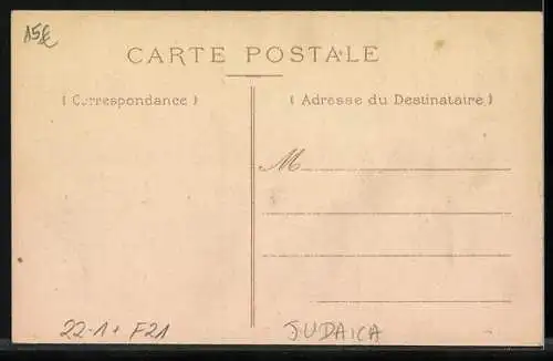 AK Dijon, Synagoge mit angrenzenden Häusern