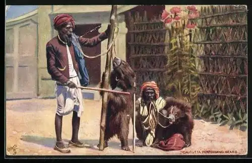 AK Calcutta Performing Bears, Dresseure mit Tanzbären