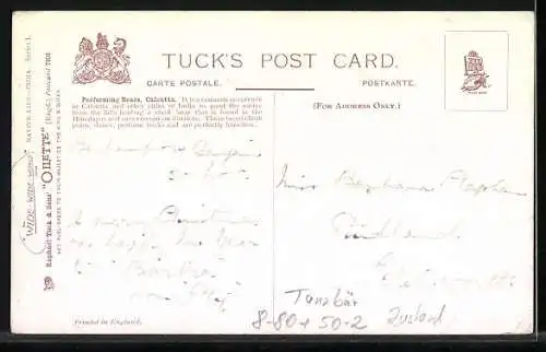 AK Calcutta Performing Bears, Dresseure mit Tanzbären