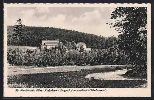 AK Ober-Holzhau / Erzgeb., Blick zur Fischerbaude