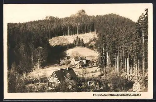 Foto-AK Walter Hahn, Dresden, Nr. 1479: Zeughaus am Fusse des Teichsteins