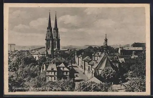 AK Oelsnitz / Vogtland, Blick auf die Eger Strasse