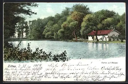 AK Zittau, Partie an der Weinau