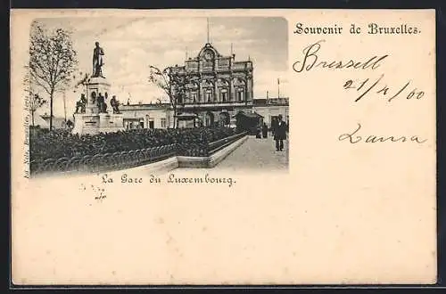 AK Bruxelles, La Gare du Luxemburg