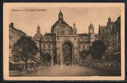 AK Anvers, La Gare Centrale