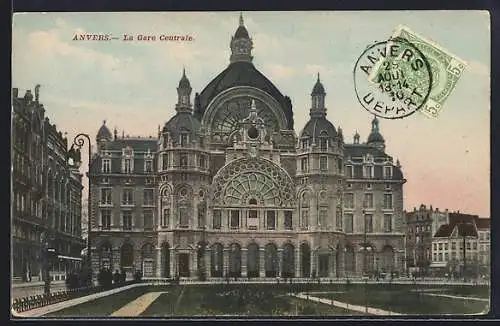 AK Anvers, La Gare Centrale