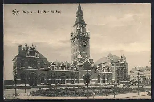 AK Anvers, La Gare du Sud