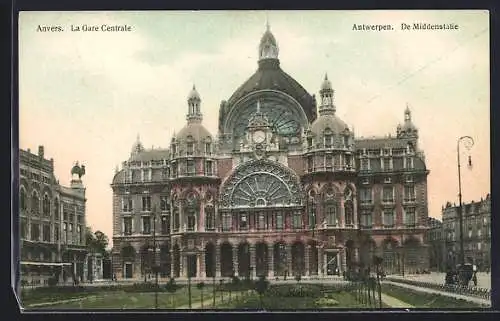 AK Anvers, La Gare Centrale