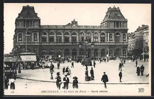 AK Bruxelles, La Gare du Nord