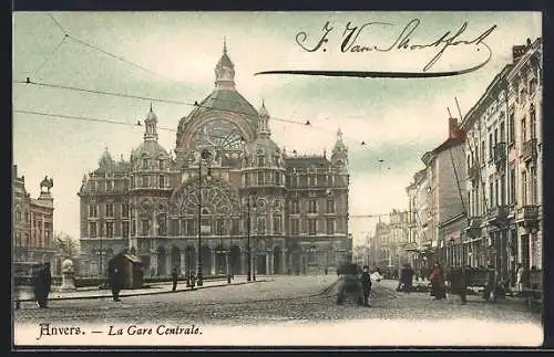 AK Anvers, La Gare Centrale