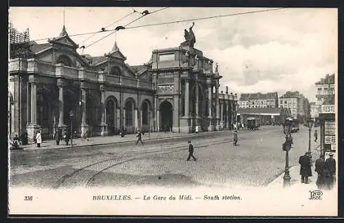 AK Bruxelles, La Gare du Midi