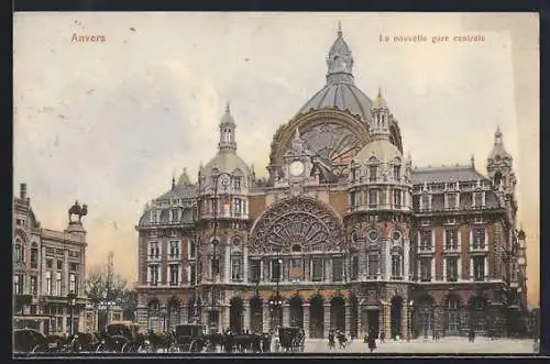 AK Anvers, La nouvelle gare centrale