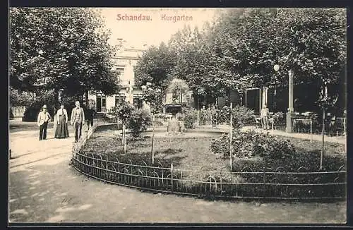 AK Schandau, Blick auf den Kurgarten