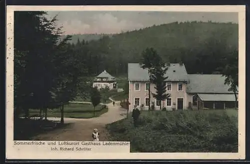 AK Hirschsprung / Altenberg, Gasthaus Ladenmühle v. R. Schröter