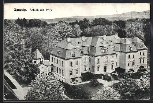 AK Gaussig, Schloss mit Park