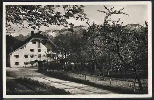 AK Weissbach / Bad Reichenhall, Gasthaus Obermühle