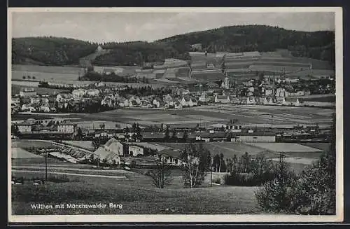 AK Wilthen, Totale mit Mönchswalder Berg