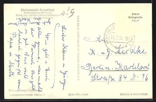 AK Hohenstein-Ernstthal, Autorennen auf dem Sachsenring, Queckenbergkurve