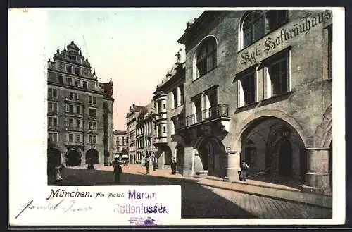 AK München, Das Königliche Hofbräuhaus am Platzl