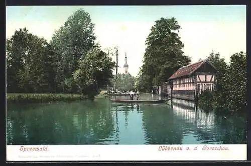 AK Lübbenau / Spreewald, Partie an der Goroschoa