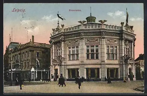 AK Leipzig, Restaurant Panorama, Rundbau