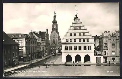 AK Greifswald, Nikolaikirche und Rathaus, Apotheke