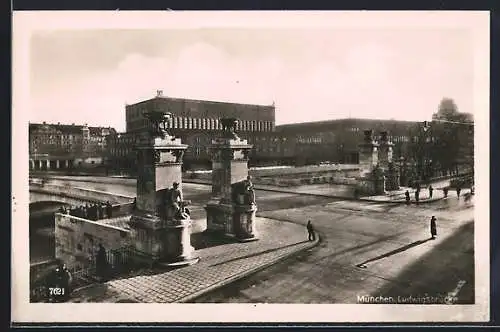 AK München, Ludwigsbrücke