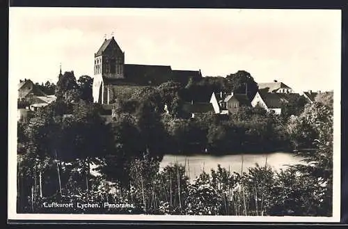 AK Lychen, Blick auf die Johanniskirche