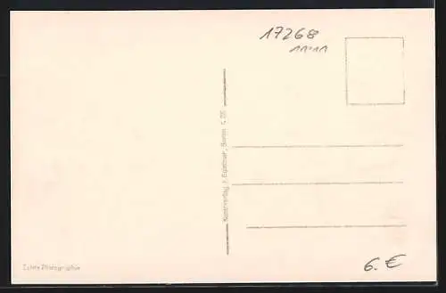 AK Lychen, Fürstenberger Tor und Strasse mit Geschäften