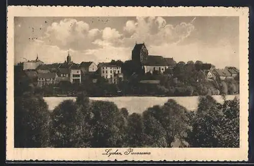 AK Lychen, Ortspartie am Fluss