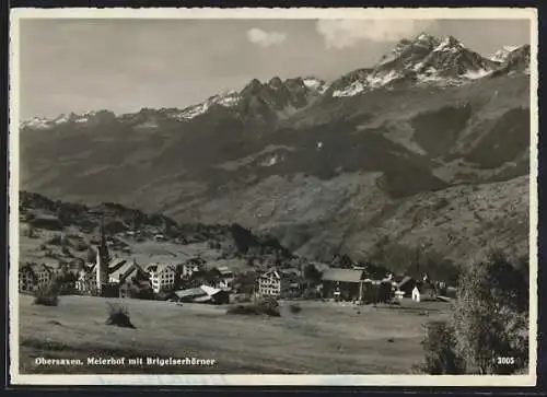 AK Obersaxen, Melerhof mit Brigelserhörner