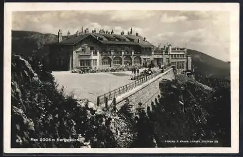 AK Rax, Terrasse der Bergstation
