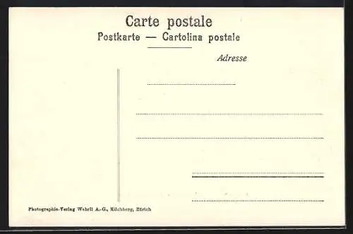 AK Löeche-les-Bains, Vue générale et le Glacier de Dala