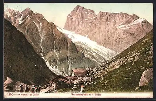 AK Titlis, Blick auf den Titlis am Surenenpass