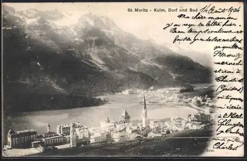 AK St. Moritz-Kulm, Dorf und Bad