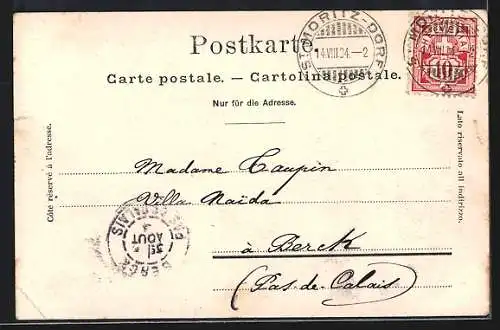 AK St. Moritz-Kulm, Dorf und Bad