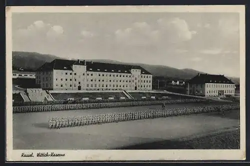 AK Kassel, Wittich-Kaserne mit Soldaten