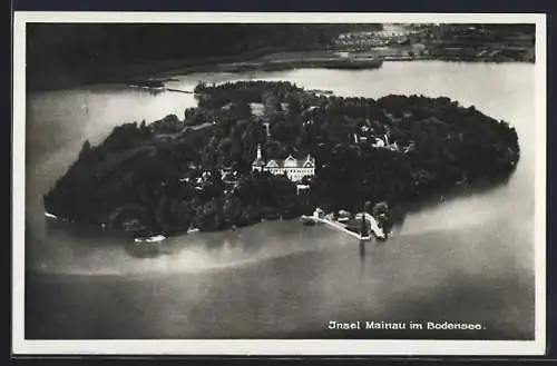 AK Insel Mainau, Blick aus der Vogelschau