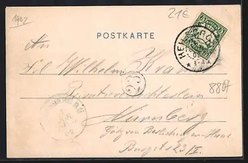 AK Heilsbronn, Münsterkirche des Klosters, Marktplatz