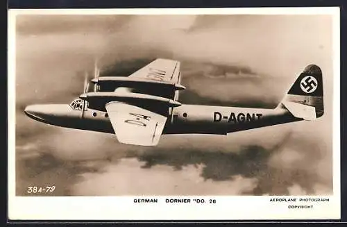 AK Wasserflugzeug, German Dornier Do. 26 mit 